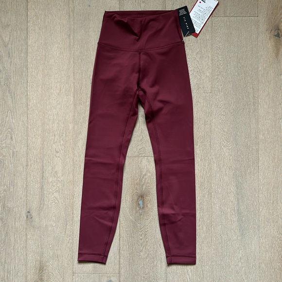 NWT wunder train tight 24" size XS red merlot lululemon - Picture 2 of 15